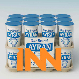 AYRAN – TRADITIONAL TURKISH DRINK – NATURAL YOGURT & WATER – WHOLESALE EXPORT